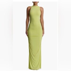 Naked Wardrobe Chartreuse Sleeveless Maxi Dress